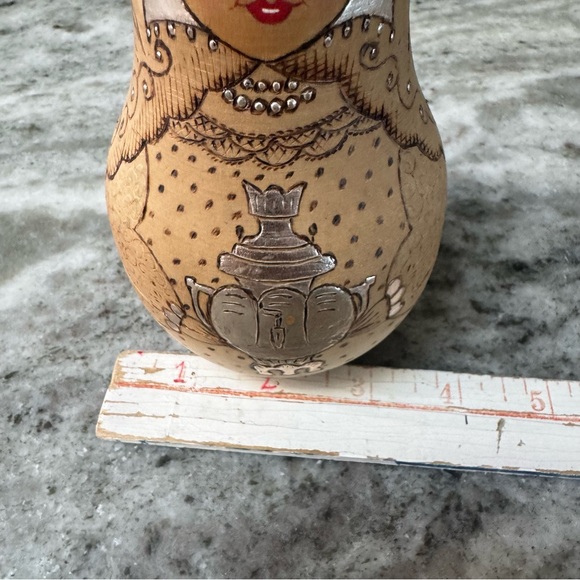 Vintage 1970/80s Russian Nevalyashka Bell Doll Hand-Painted Podlipcevo Samovar - Picture 7 of 9